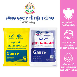 Gạc y tế tiệt trùng tâm lan 5x6.5cm/ 8x10cm