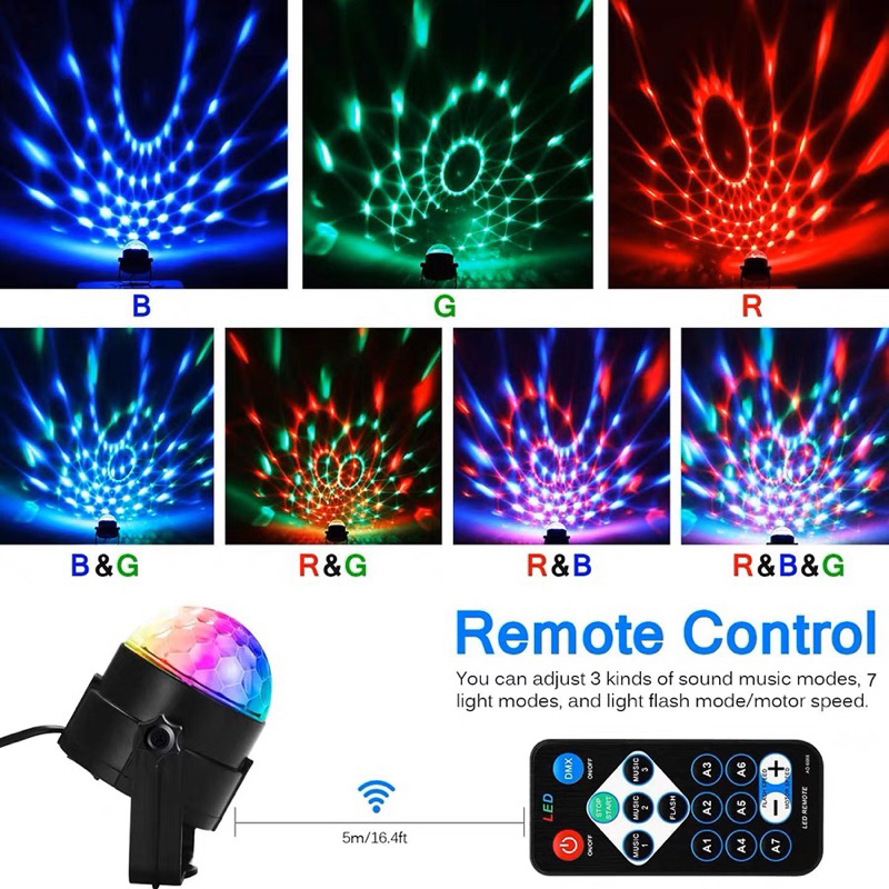 Đèn LED nháy theo nhạc,Có Điều Khiển Từ Xa, Led nháy theo nhạc, trang trí phòng ngủ,xe hơi,phòng hát