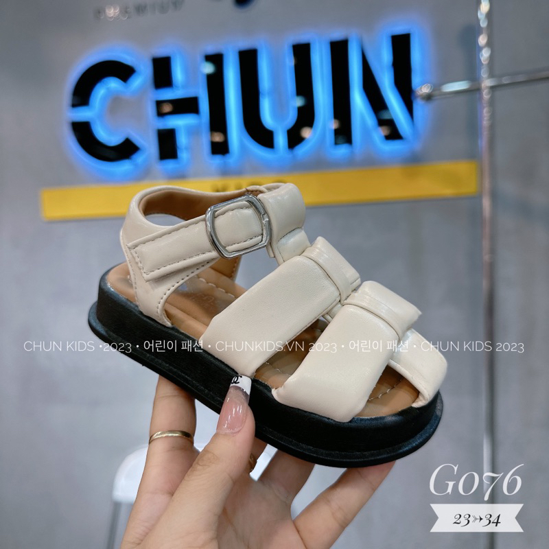 G076 - DÉP sandal da rọ quai dán cho Bé