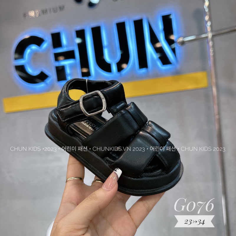 G076 - DÉP sandal da rọ quai dán cho Bé