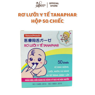 Gạc rơ lưỡi Tanaphar vệ sinh răng miệng Made in Việt Nam/ Tiêu chuẩn xuất Nhật (50 gói) - Unbee - DD068