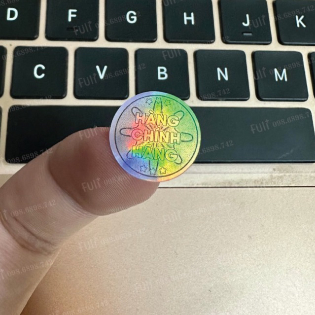 Tem chống hàng giả, hàng chính hãng tròn 1,5cm _ InTheoYêuCầu