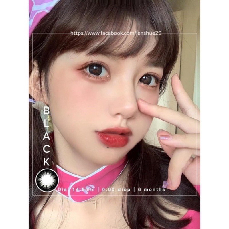 Mẫu Lens Đen-Black Baby Giãn Tròng To , Vừa