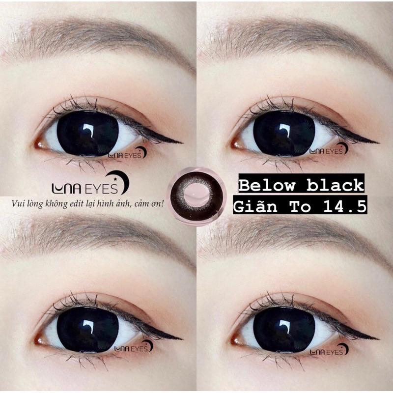 Mẫu Lens Đen-Black Baby Giãn Tròng To , Vừa