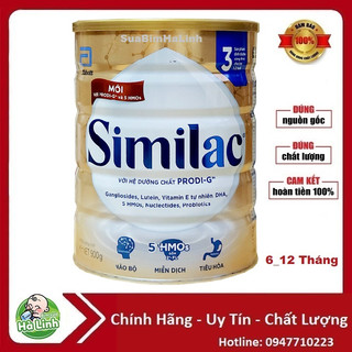 [Mẫu mới] Sữa bột Similac 3 900g [Date 2025