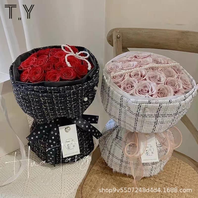 Vải Dạ Tweed Bó Hoa 50*150cm