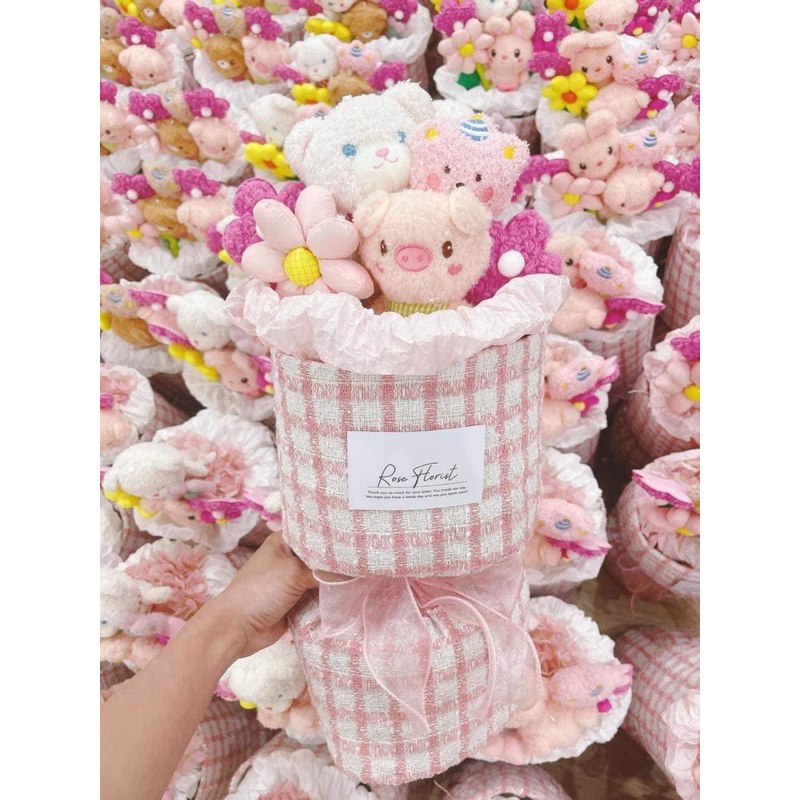 Vải Dạ Tweed Bó Hoa 50*150cm