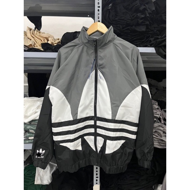 Áo khoác dù ADIDAS biglogo đường phố, jacket nam nữ hàn quốc xuất xịn
