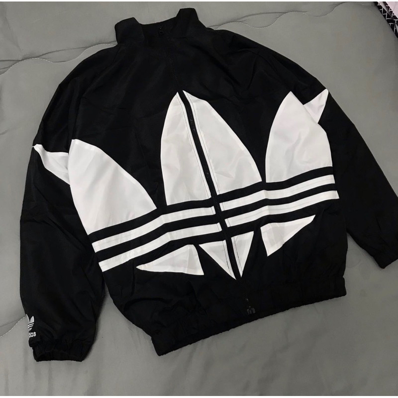Áo khoác dù ADIDAS biglogo đường phố, jacket nam nữ hàn quốc xuất xịn