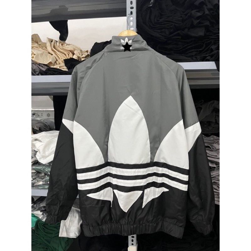 Áo khoác dù ADIDAS biglogo đường phố, jacket nam nữ hàn quốc xuất xịn