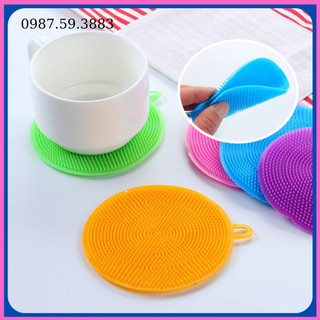Miếng cọ rửa chén bát silicon, miếng rửa bát, lót tay, bắc nồi cực đa năng