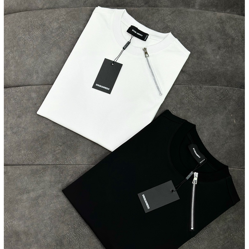 Áo Phông Nam Hót Tren Bùi Đạt Mix Khoá Cổ Cực Chất - Áo Thun Nam Nữ Dsq .Áo Đôi Nam Nữ