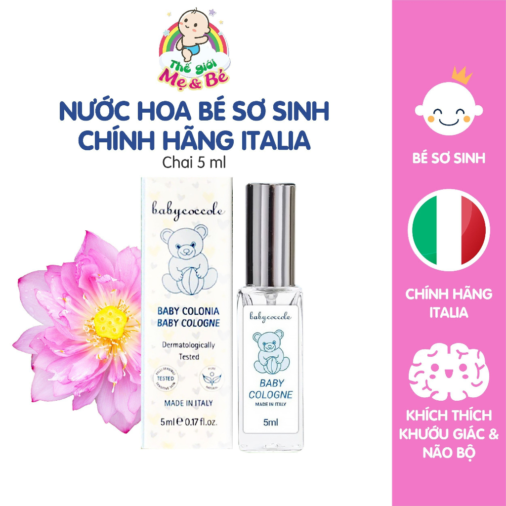 Nước hoa cho bé Babycoccole 0M+ an toàn cho trẻ sơ sinh & em bé chiết