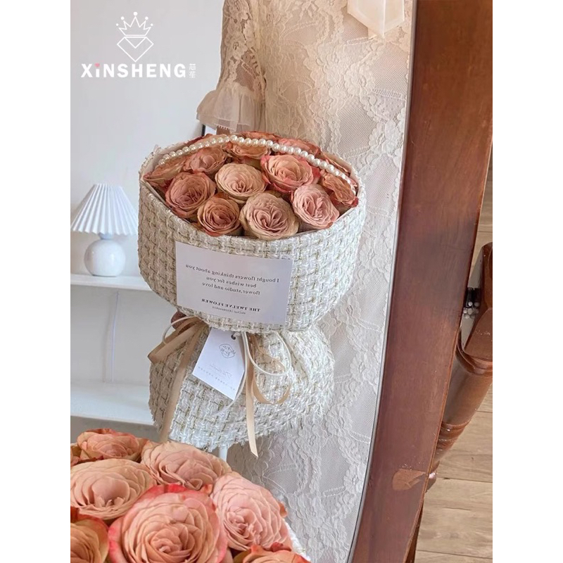 Vải Dạ Tweed Bó Hoa 50*150cm