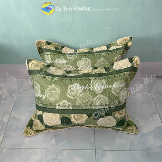Vỏ gối nằm trần bông , áo gối trần bông cotton poly dày dặn