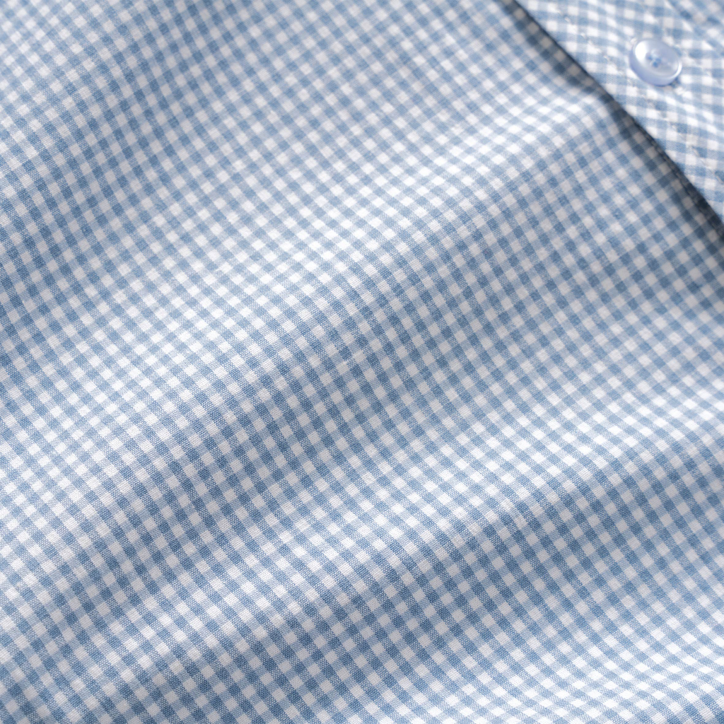 Áo sơ mi BR caro tay ngắn màu Đô, Xanh vải Cotton co giãn tốt mềm mịn thoáng mát, form regular - Bravery