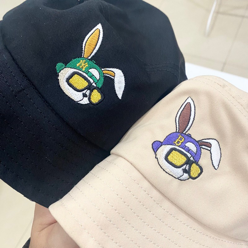 Mũ/nón bucket- mũ vành thêu chữ Hàn Quốc chính hãng