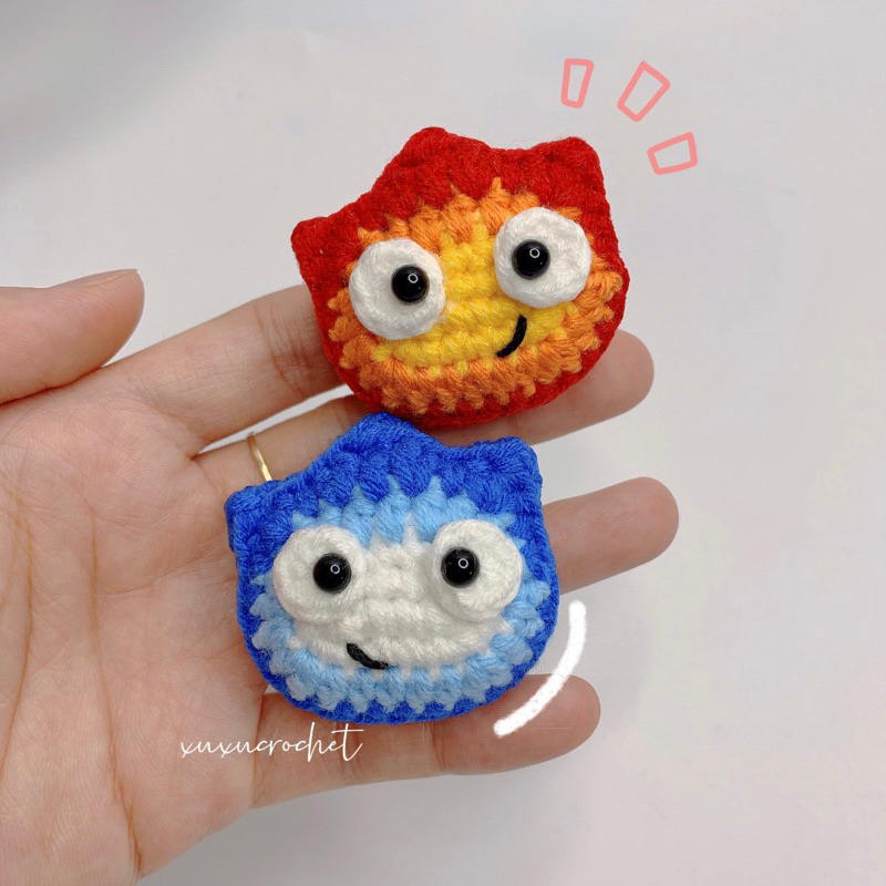 Móc Khoá Calcifer Bằng Len | xuxucrochet