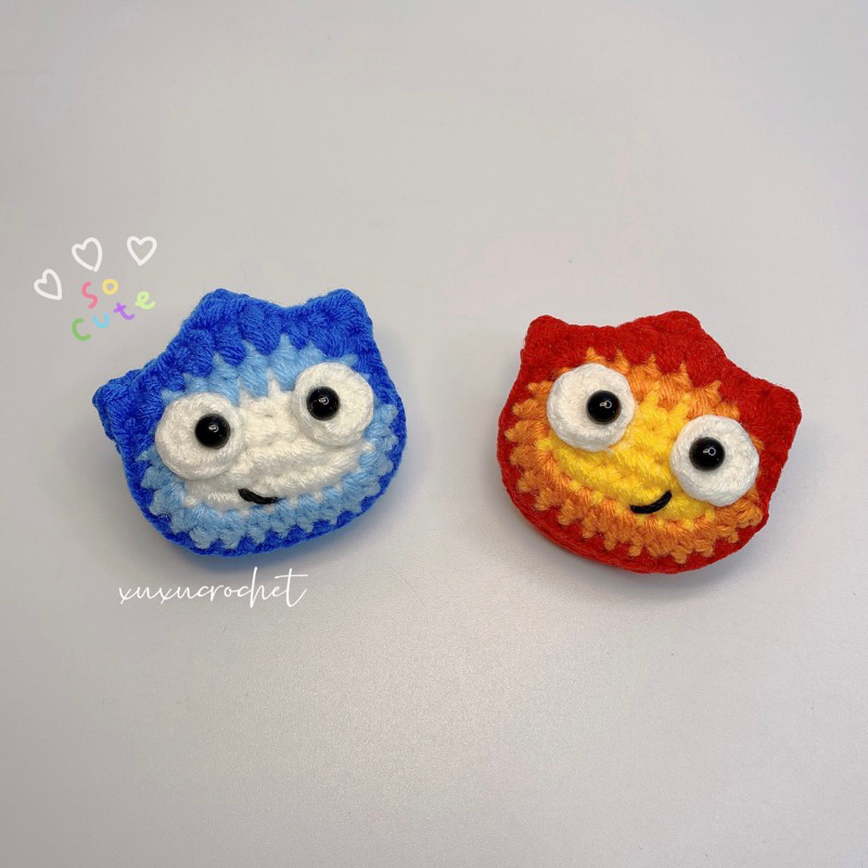 Móc Khoá Calcifer Bằng Len | xuxucrochet
