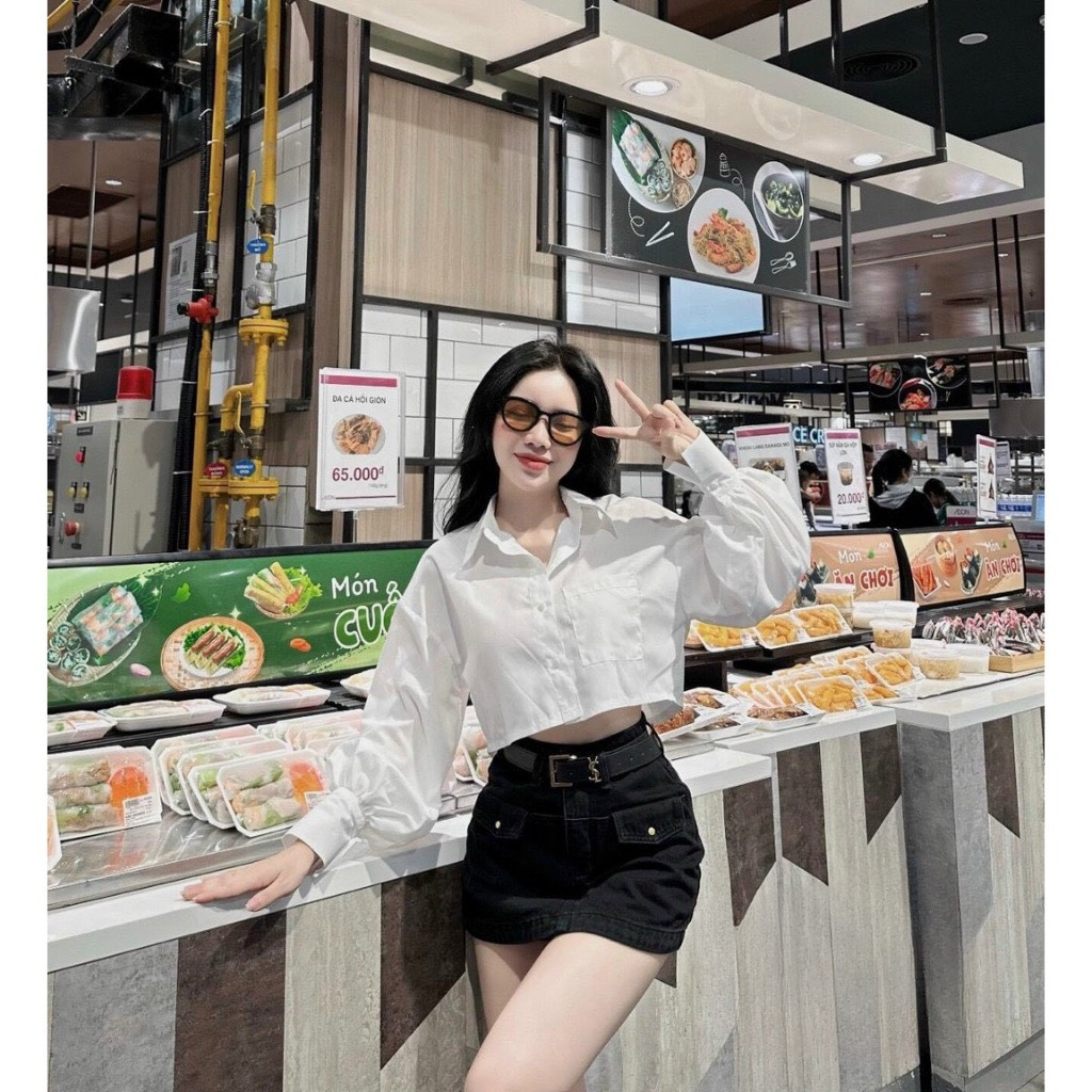 Chân Váy Jean Túi Hộp Nữ Siêu Hót, Form đẹp  S M L