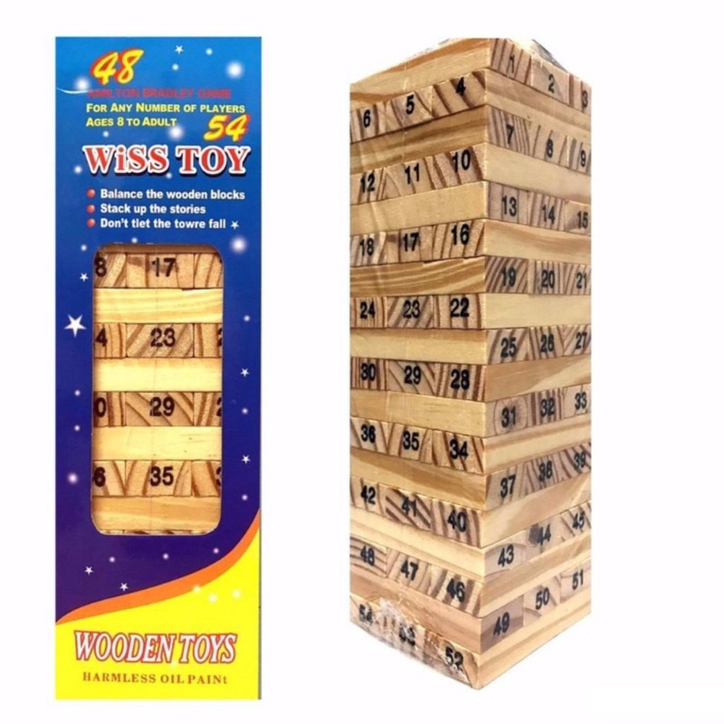 BỘ ĐỒ CHƠI RÚT GỖ 48 THANH ( Hàng đẹp HÀNG LOẠI 1)
