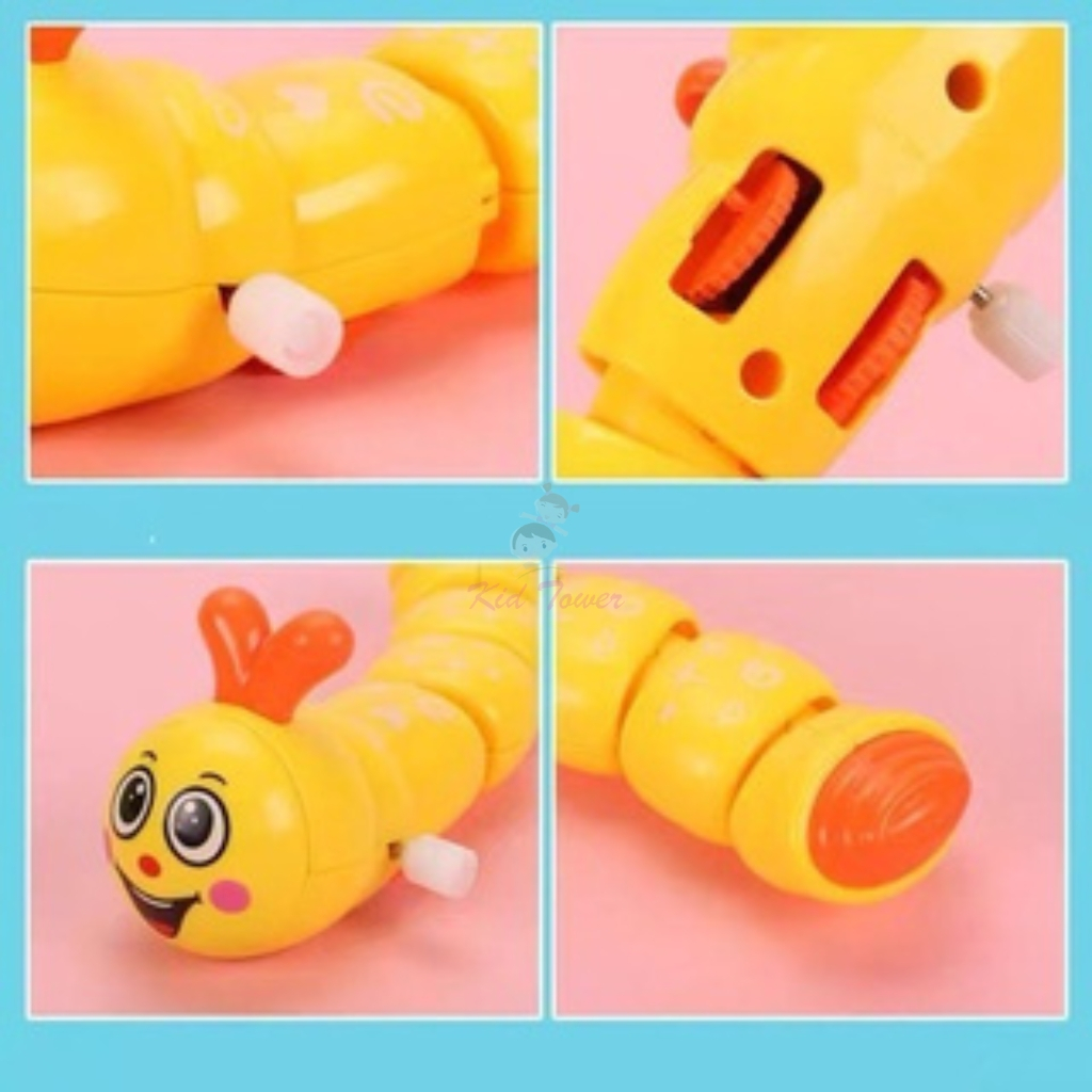 Con sâu đồ chơi vặn cót chạy đà cực dễ thương cho bé - Kid Tower