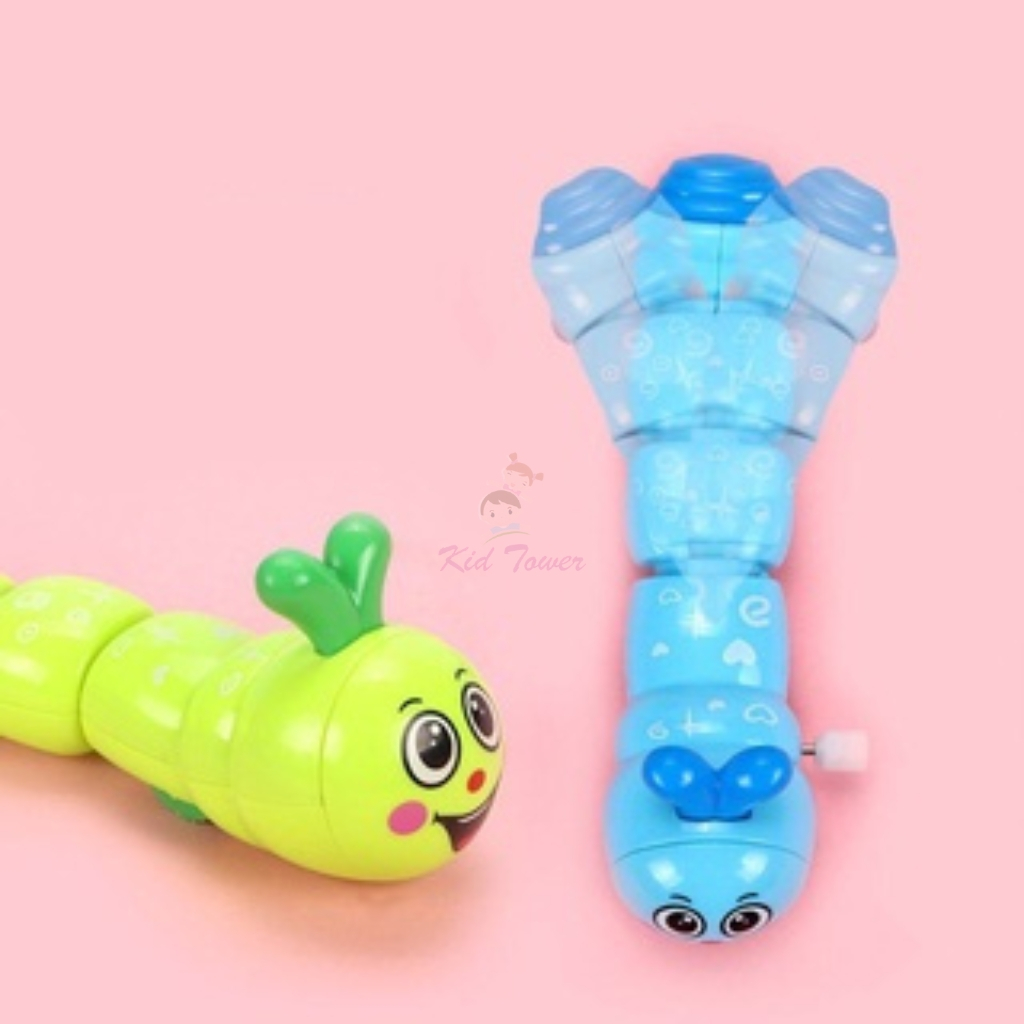 Con sâu đồ chơi vặn cót chạy đà cực dễ thương cho bé - Kid Tower