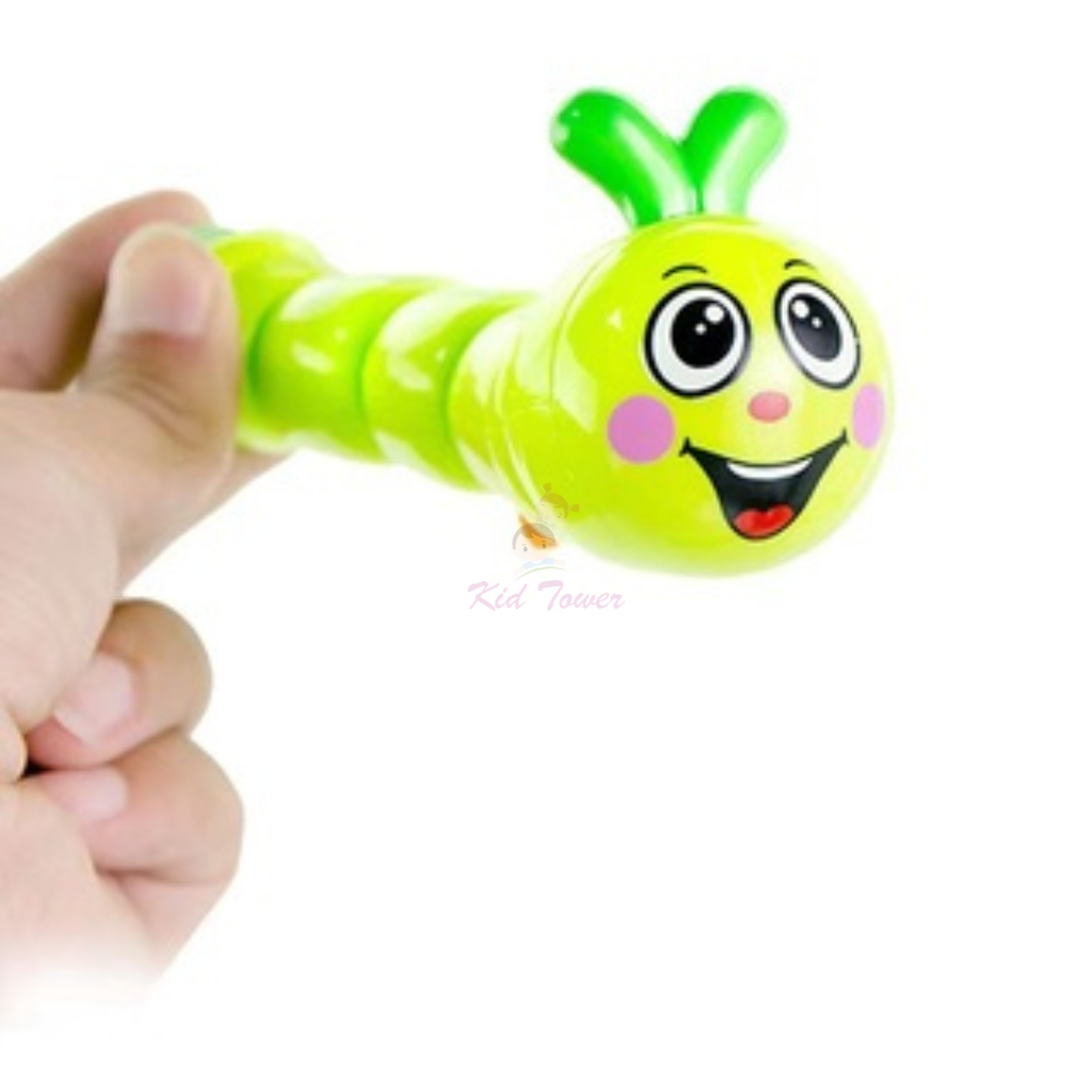 Con sâu đồ chơi vặn cót chạy đà cực dễ thương cho bé - Kid Tower