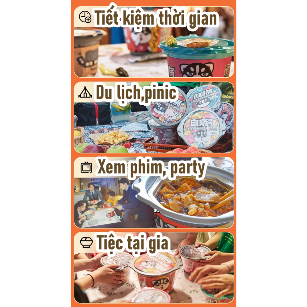 Cơm Tự Sôi Mini Random Vị  - Hàng có sẵn HCM