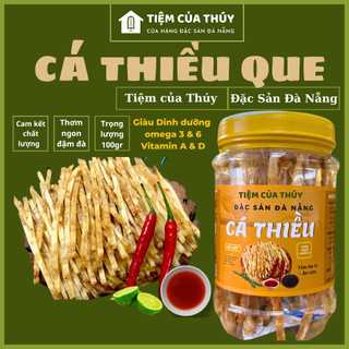 Cá thiều que tẩm gia vị nướng tiêu sọ hũ 100gr loại 1 chuẩn vị đặc sản Đà Nẵng