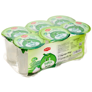 Thạch dừa ánh hồng lốc 6 ly 190g/ly