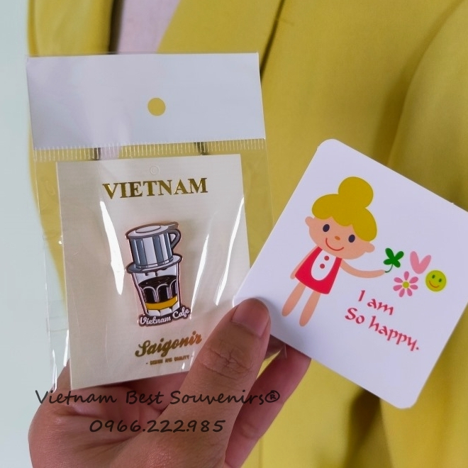 Enamel Pin huy hiệu cài áo du lịch món ăn Việt Nam - Travel Enamel Pins