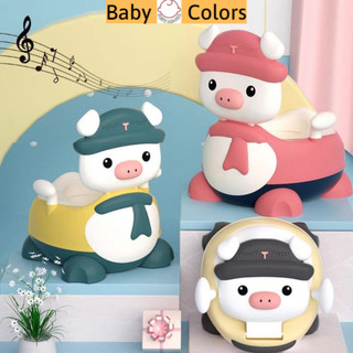 Bô vệ sinh cho bé, bô vệ sinh trẻ em Doodle Pig có nhạc sinh động cho bé chất liệu nhựa ABS cao cấp.