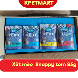 Xốt (PATE) Cho Mèo Snappy Tom Gói 85g - Thức Ăn Dạng Ướt Cho Mèo
