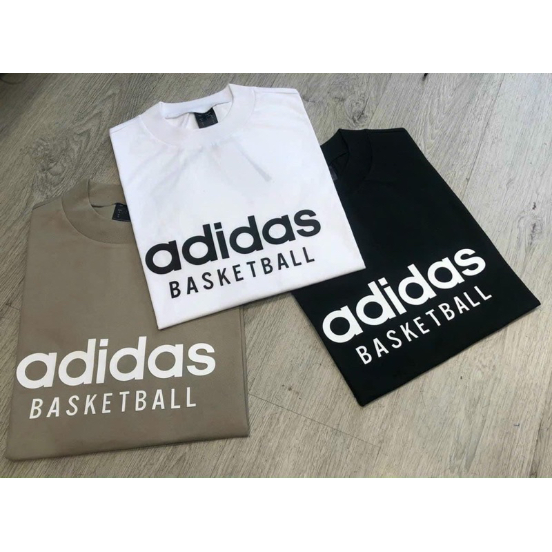 Áo thun ADIDAS BAS.KET.BALL cao cấp chính phẩm, áo phông cá tính nam nữ
