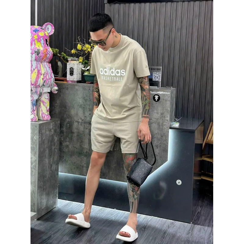 Áo thun ADIDAS BAS.KET.BALL cao cấp chính phẩm, áo phông cá tính nam nữ