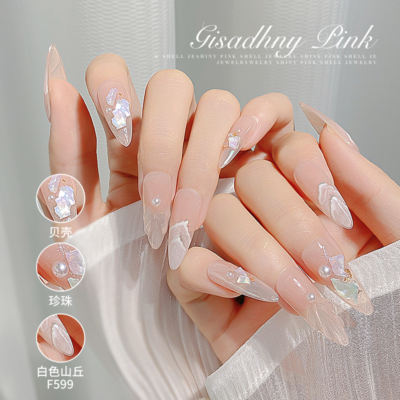 Xà cừ nhũ tuyết, Vỏ sò nail phụ kiện trang trí móng tay