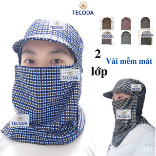 Mũ khăn trùm đầu ninja đi phượt chống nắng 2 lớp mềm mát