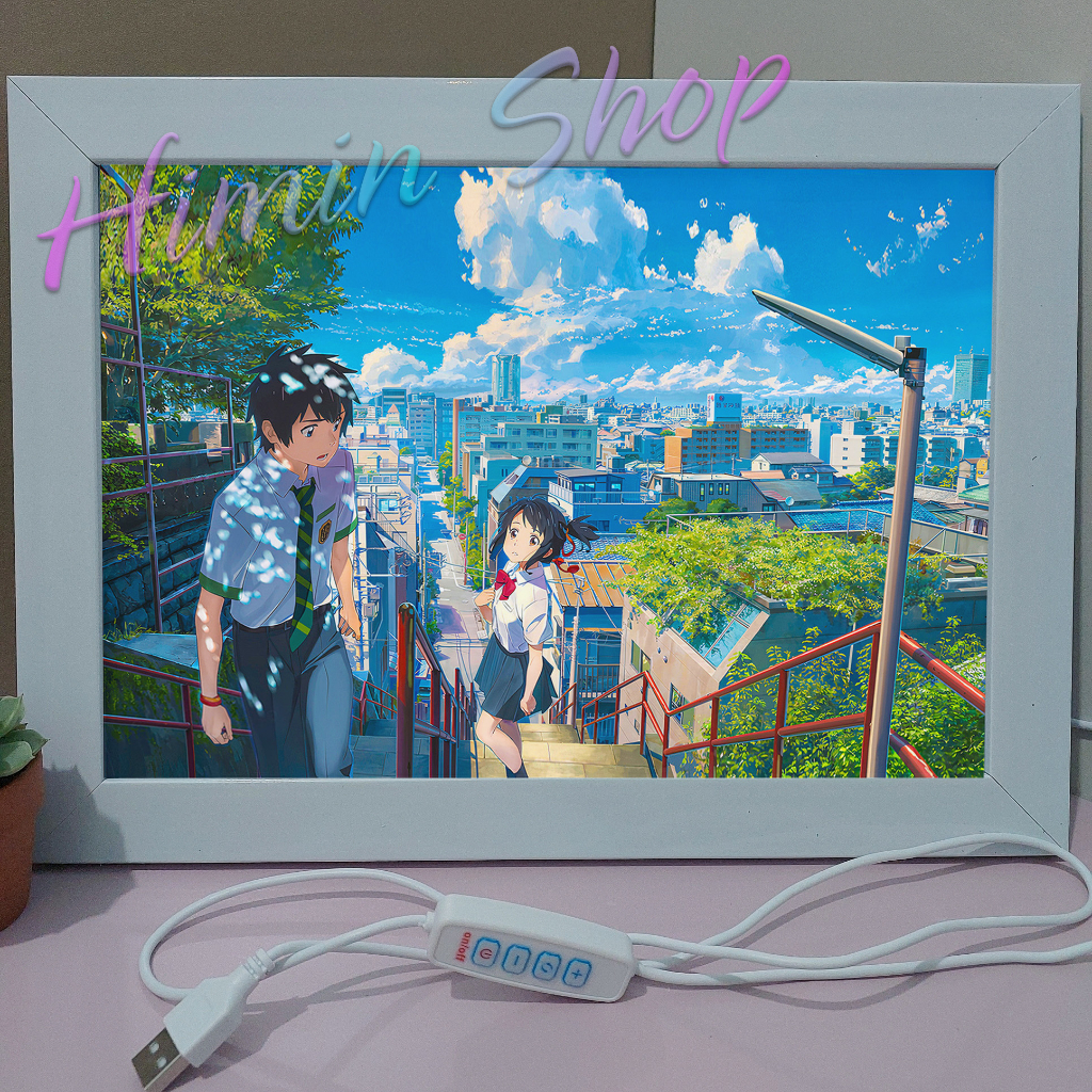 3D  ONE PIECE YOUR NAME HOẠT HÌNH TRANG TRÍ TREO TƯỜNG ĐỂ BÀN ẤM ÁP