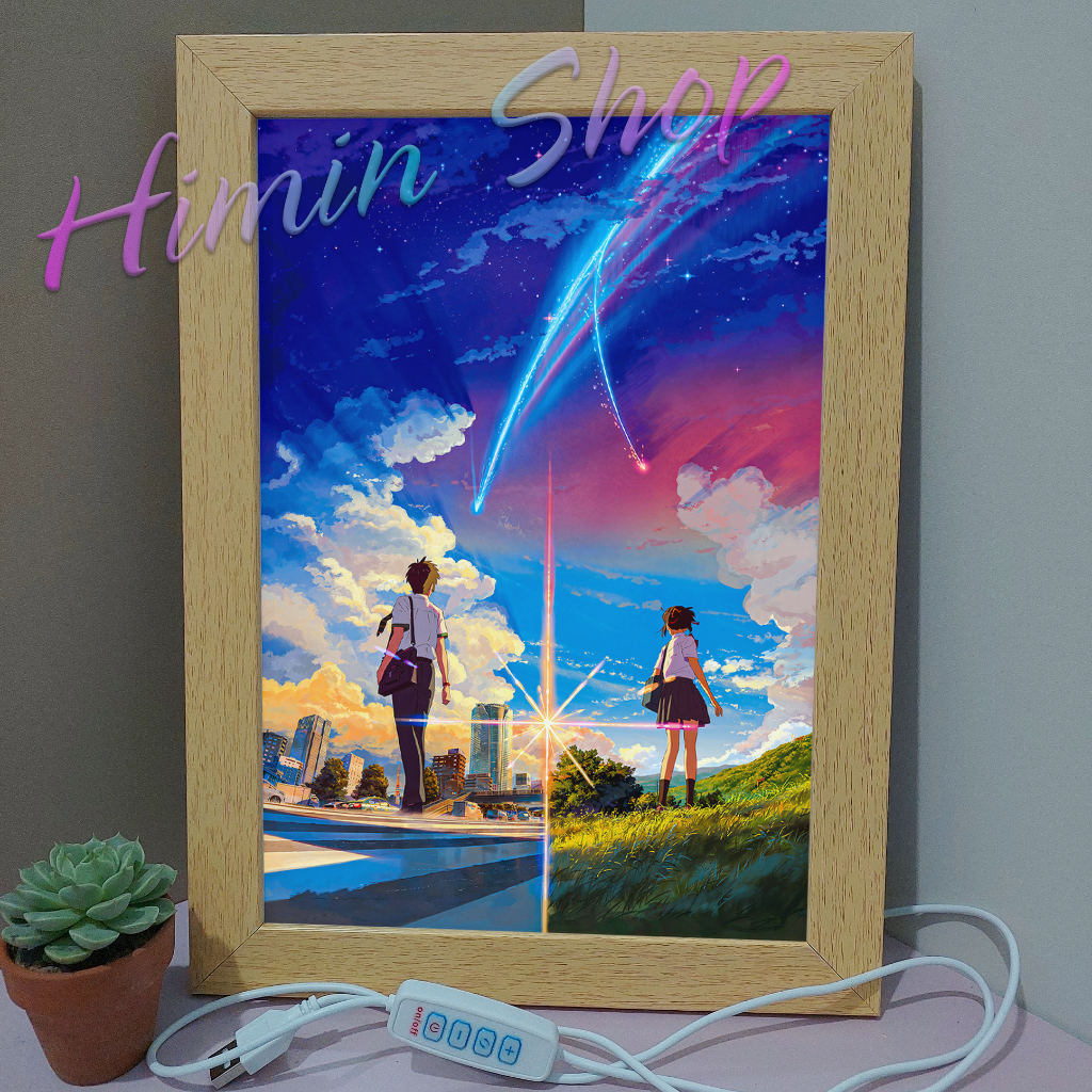 3D  ONE PIECE YOUR NAME HOẠT HÌNH TRANG TRÍ TREO TƯỜNG ĐỂ BÀN ẤM ÁP