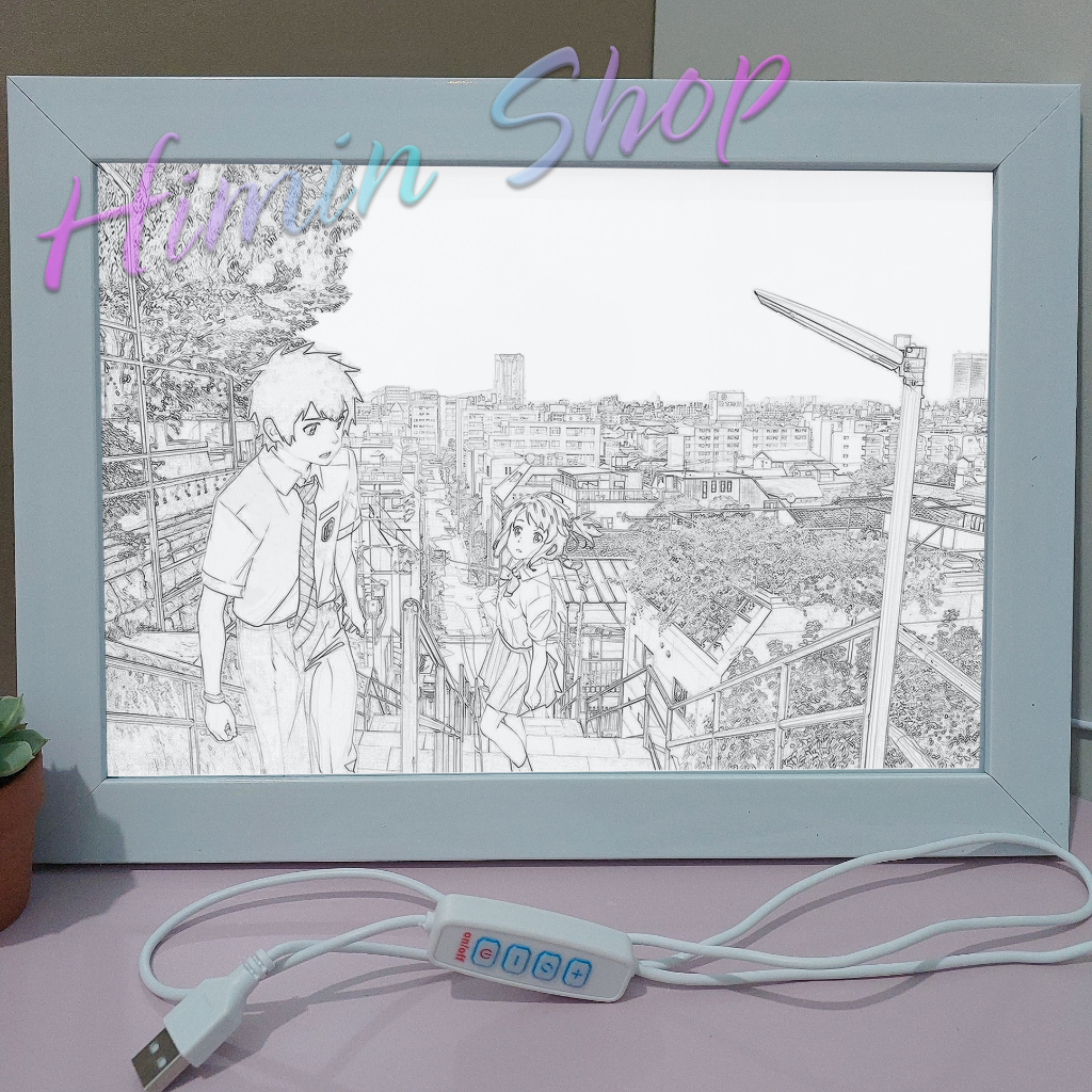 3D  ONE PIECE YOUR NAME HOẠT HÌNH TRANG TRÍ TREO TƯỜNG ĐỂ BÀN ẤM ÁP