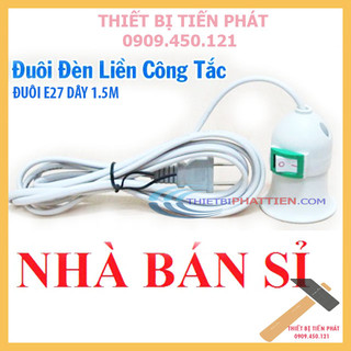 [Giá Sốc] Đuôi Đèn Lõi Đồng Có Công Tắc + Liền Dây Dài 1.5m Hàng Xịn (Chính Hãng)