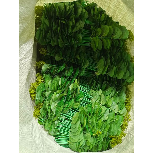 Lá táo giả, màu đẹp, không rụng. Dùng cắm hoa sáp bình hoa ☘🌿