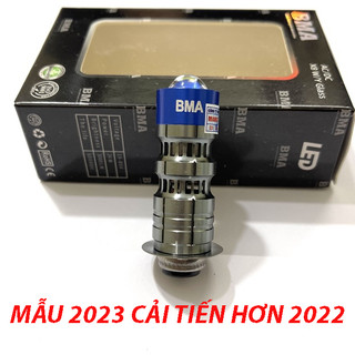 Đèn pha led bi cầu mini 2 mầu vàng trắng chân m5 bh 06 tháng