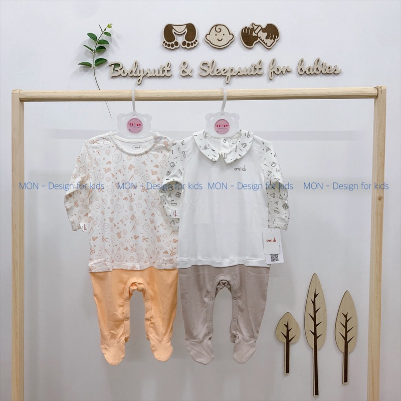 Sleepsuit bộ body liền tất hã.ng Omido hàng xuất cho bé
