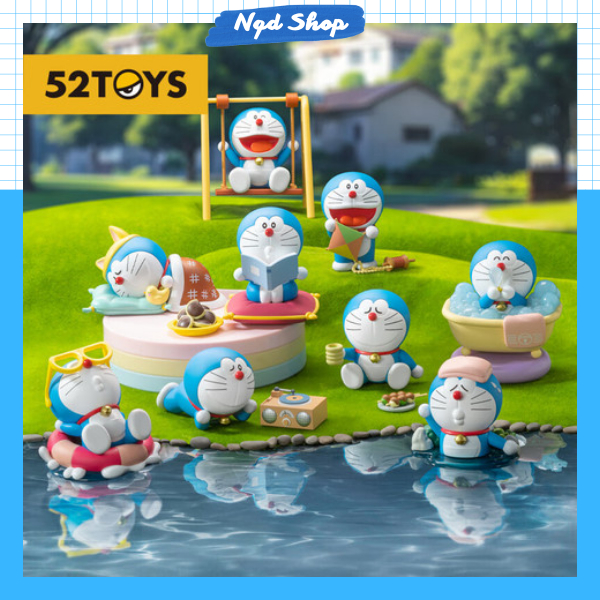 Blindbox Doraemon Take a Break, Mô Hình Chính Hãng 52Toys Nguyên Seal Full box