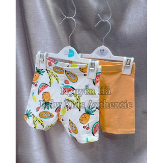 Set 2 quần legging đùi co gian in hình quả cho bé gái
