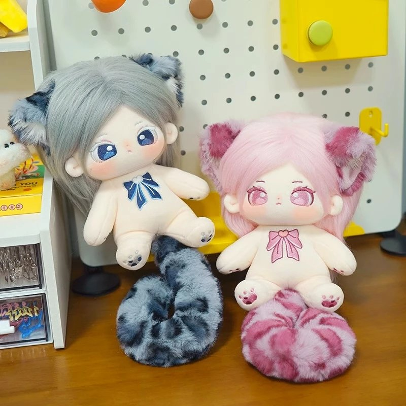 Doll không thuộc tính tóc tơ 20cm có tai và đuôi - Búp bê không thuộc tính 20cm có xương