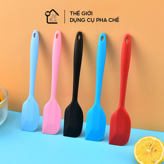 Cây vét bột silicon Spatula chịu nhiệt làm bánh, Phới Dẹt Silicon Trộn Bột, Vét Bột, Đánh Bột, Phết Kem