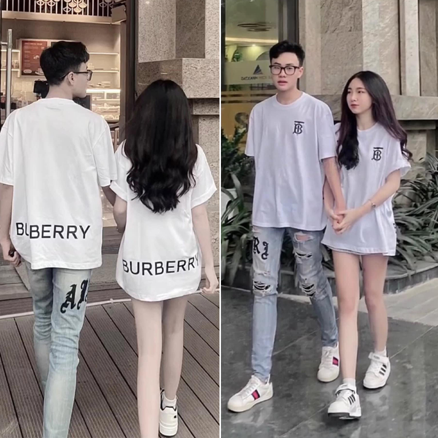 Áo thun buberry 01 chất cotton 100% cao cấp in lưng